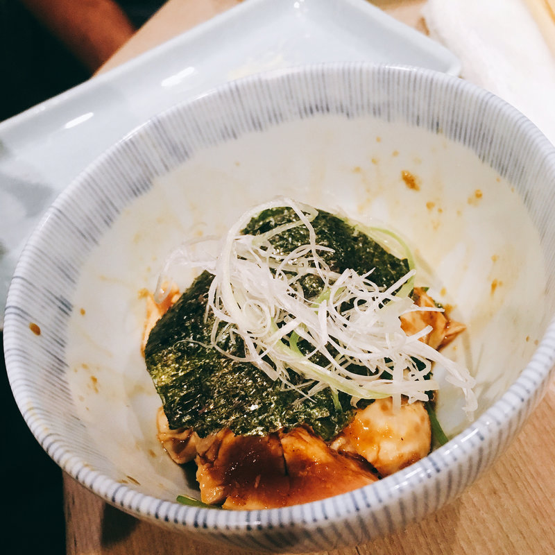 鶏わさび和え(鳥伝)