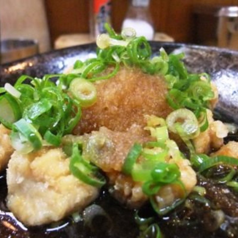 ミノ唐揚(おろしポンズ)(串かつ　ふじき)