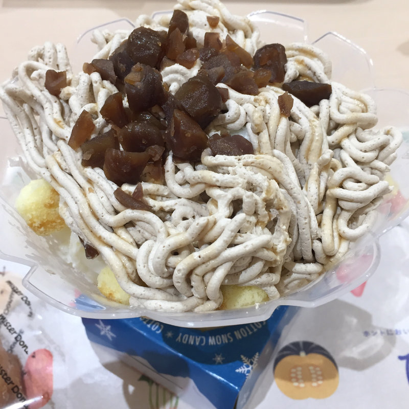 コットンスノーキャンディ モンブラン(ミスタードーナツ ゆめタウン広島ショップ （mister Donut）)