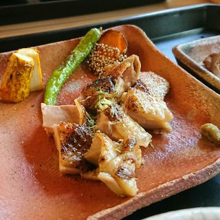 地鶏の柚胡椒焼き(じょんの庵)