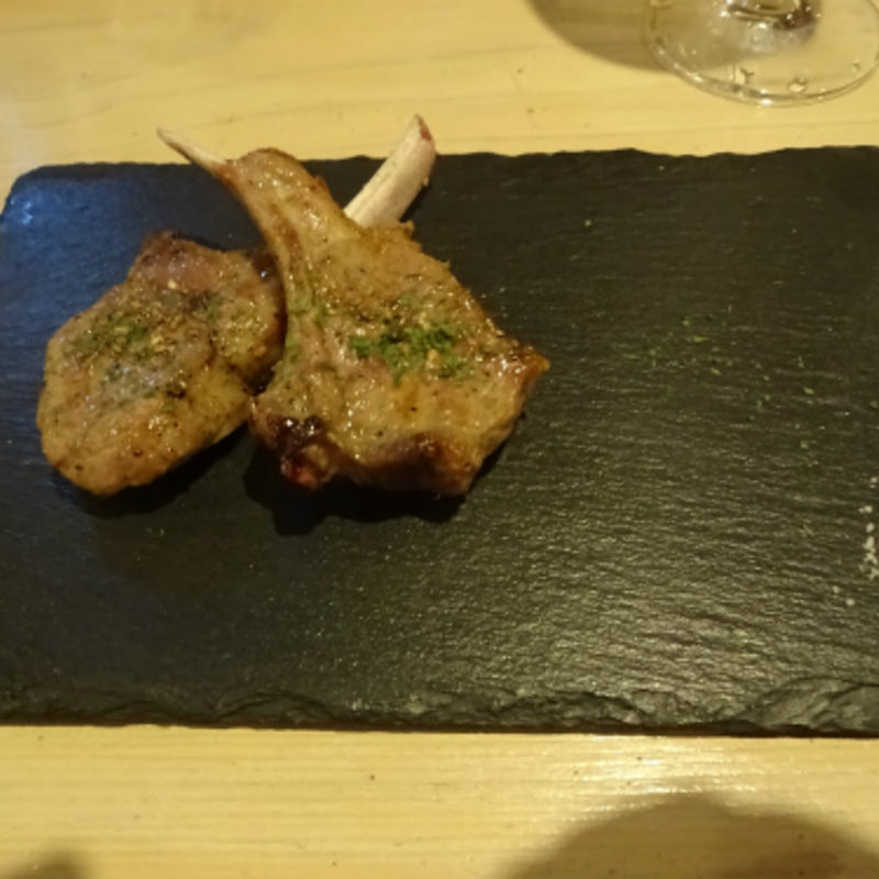 ラムチョップのグリル　1本(スペインバル グラシア （Gracia）)