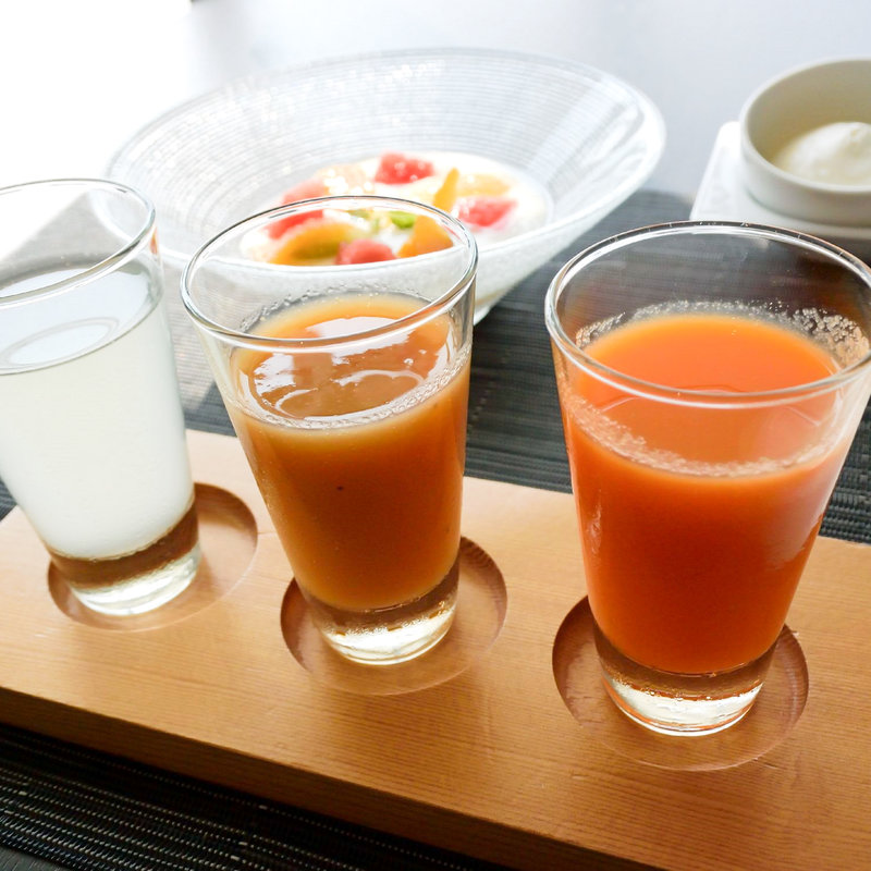 3種のジュース(星野リゾート ウトコ オーベルジュ＆スパ （【旧店名】UTOCO Deep Sea Therapy CENTER ＆ HOTEL）)