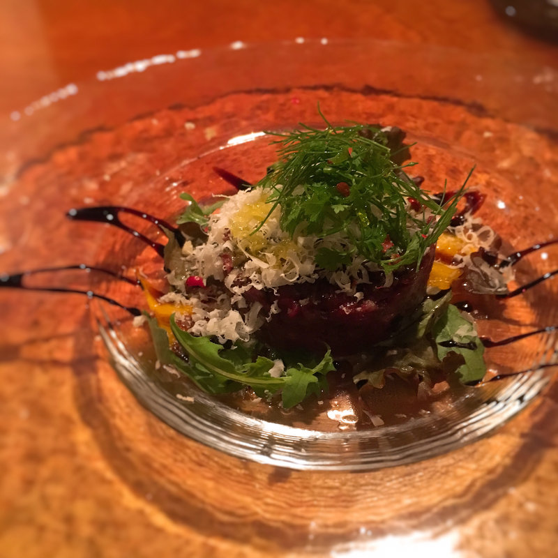 馬肉のタルタル プーリア風(クオーレアズーロ)