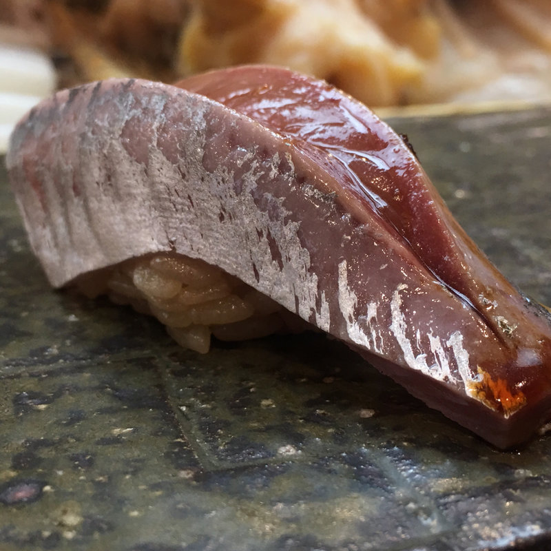 高知鯵酢締め 海老朧(鮨 一條)