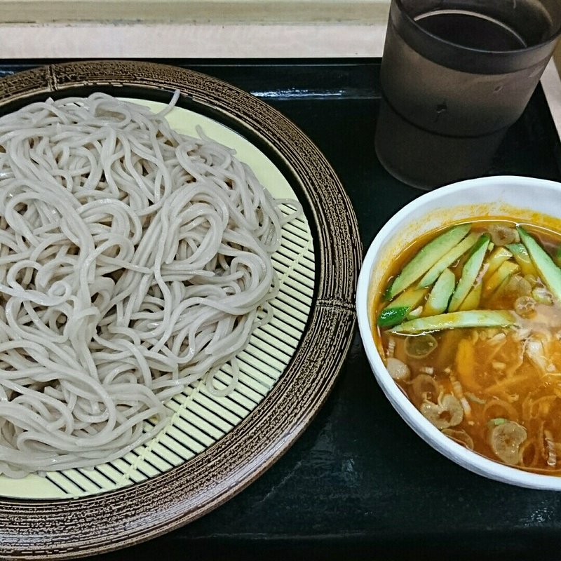 トマトカレー鶏つけせいろ(名代 箱根そば 秋葉原店)