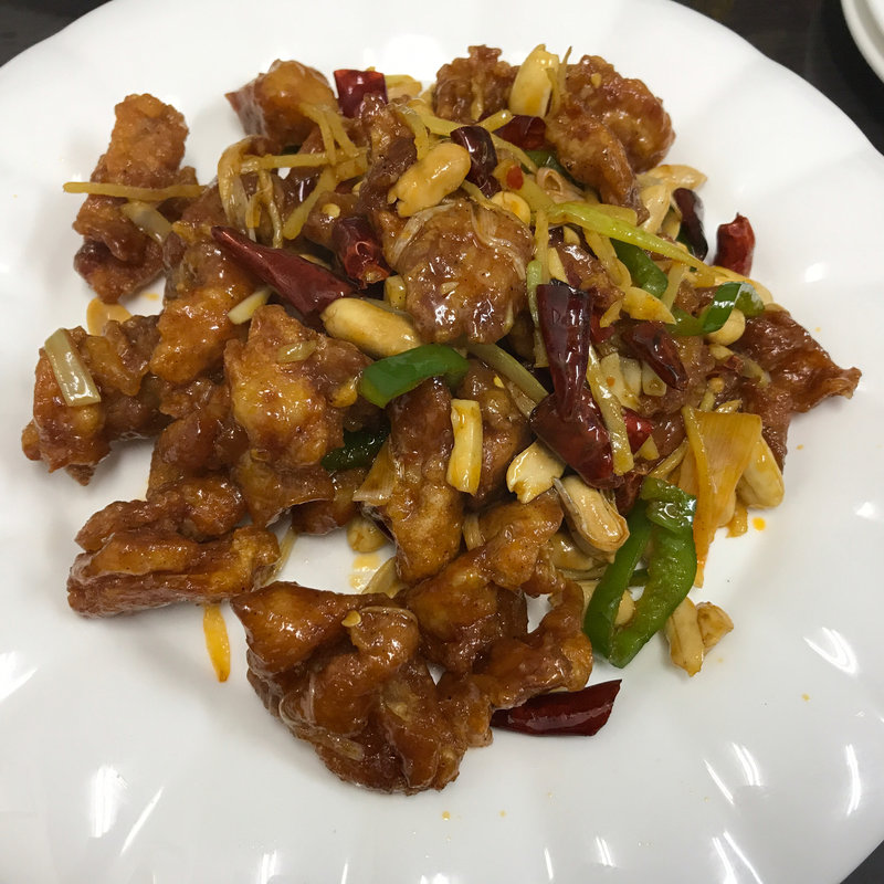 鶏の唐辛子炒め(中華料理 順興閣)