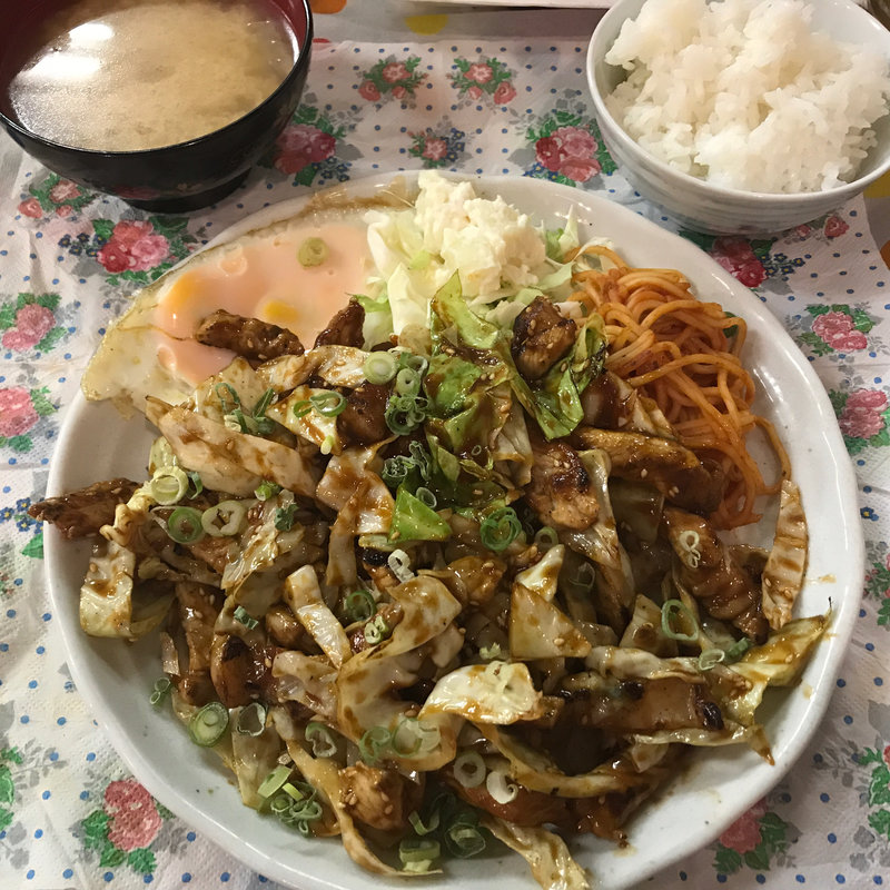 豚ロース味噌炒め定食(ビッグ鯛はのぼる)