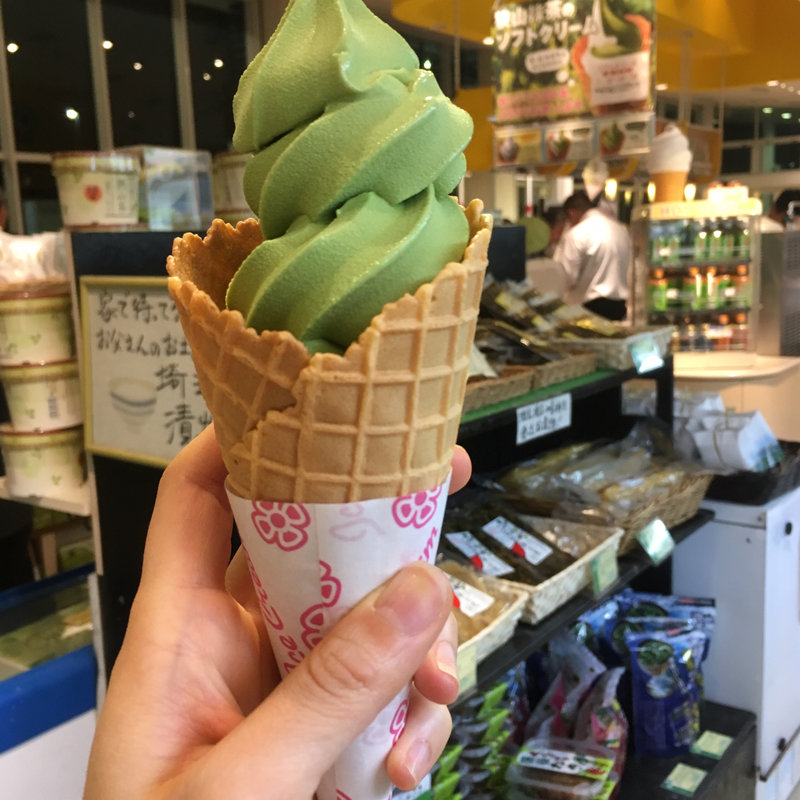 狭山抹茶ソフトクリーム(gooz EXPRESS 狭山PA店)