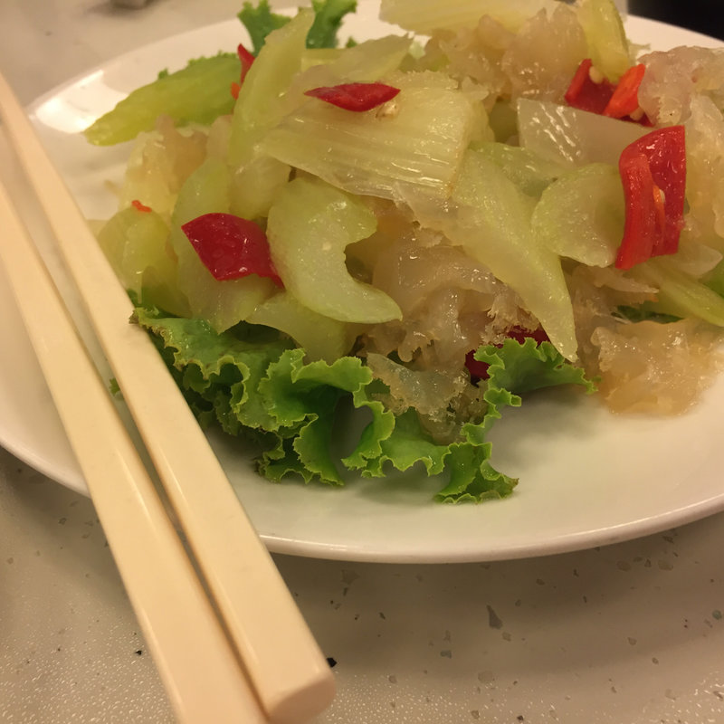 クラゲの冷製(金品茶樓)