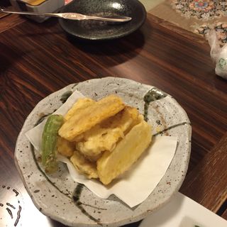 とうもこしの天ぷら(北海料理　古艪帆来　（コロポックル）)