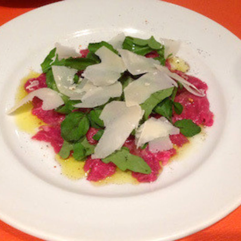 牛肉のカルパッチョ(オステリアアズーロ)