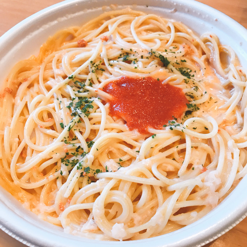 つぶつぶ明太子のクリームスパゲティ(セブンイレブン)