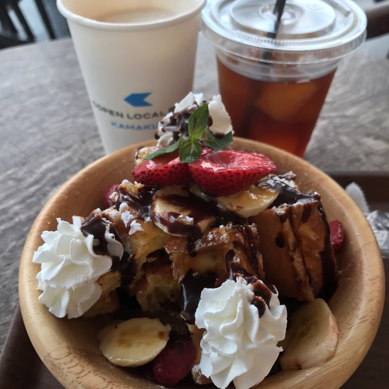 チョコバナナワッフル(Copen Local Base Kamakura)