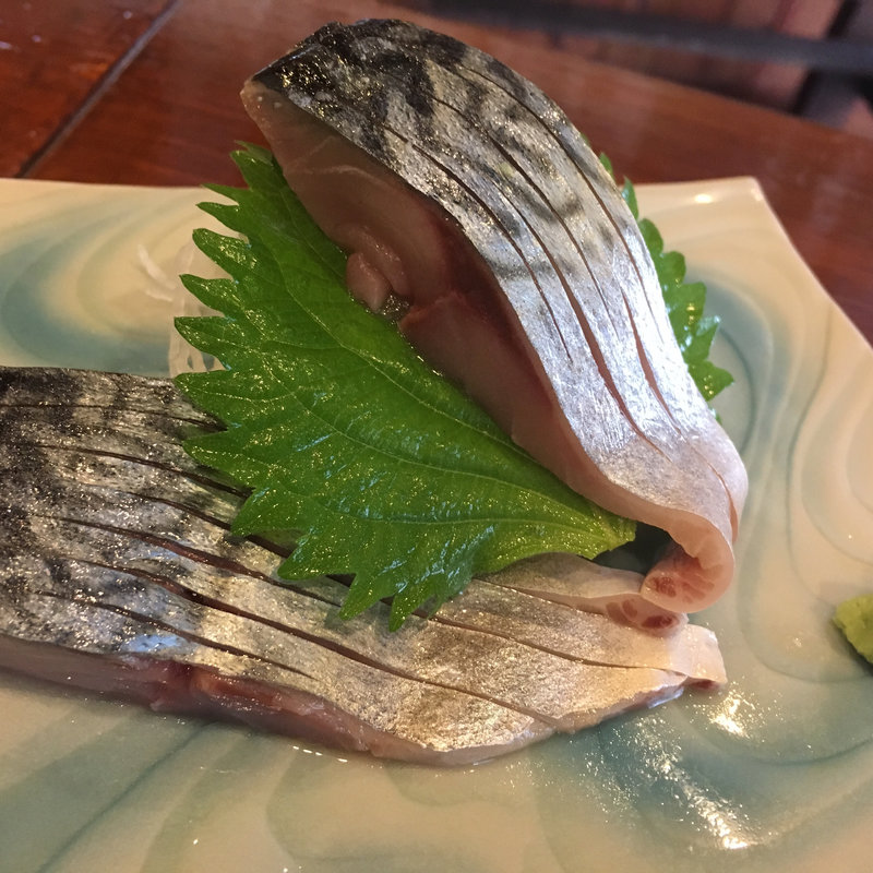 極上さばの刺身(観音食堂 丼屋 七兵衛)