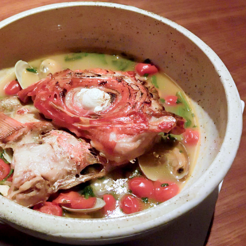 金目鯛の和風アクアパッツァ(座屋 （いざりや）)