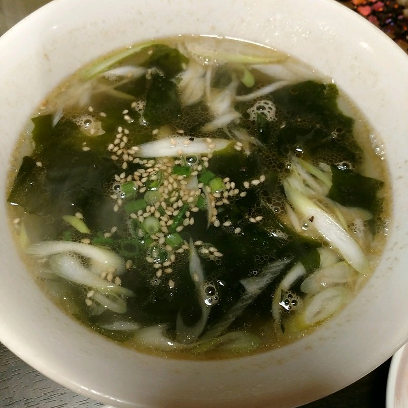 ワカメスープ(焼肉うみかぜ)