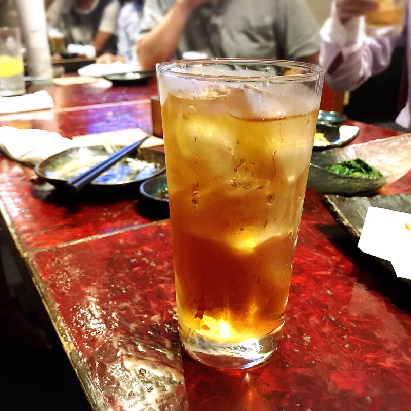 烏龍茶割り(炭火焼肉ホルモンうしごろ中目黒店)