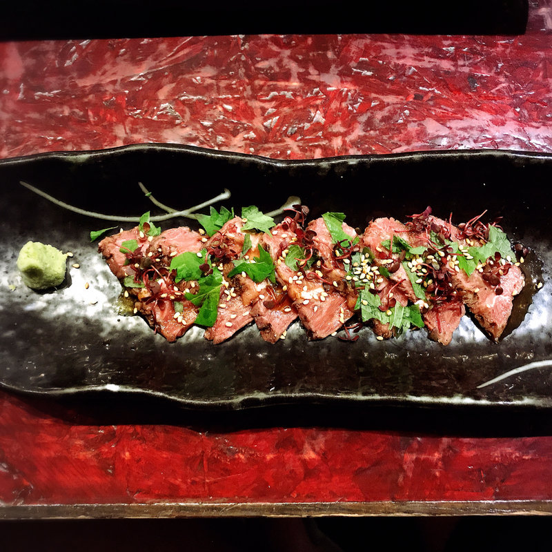 黒毛和牛レアスライス(やまや )