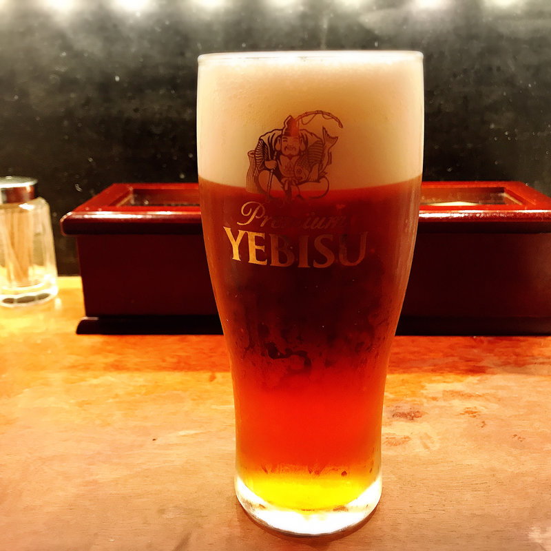 エビス琥珀生ビール(中華そば すずらん )