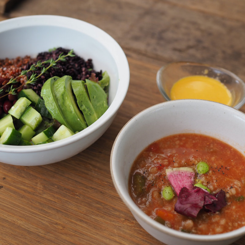 朝採り野菜のグレインズサラダ（ミニミネストローネ付き）(アールケイ ガーデン （RK GARDEN ）)