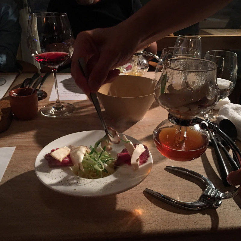 和牛 松茸 九条葱 コンソメのカッペリーニ ズッパインブロード(Restaurant Anis (レストラン アニス))