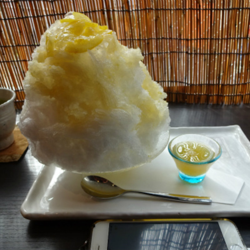 湘南ゴールド・かき氷(横浜元町 香炉庵)