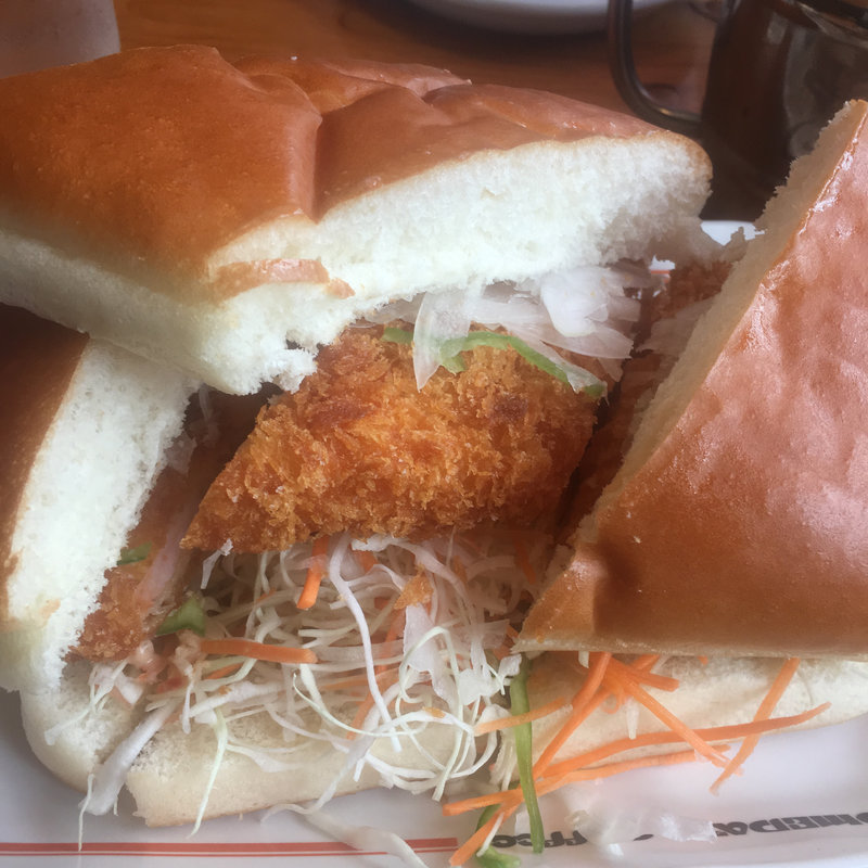 海老カツサンド(コメダ珈琲店 神戸名谷店)