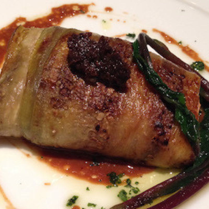 サーモンのていざ茄子ロール(ミラヴィルインパクト)