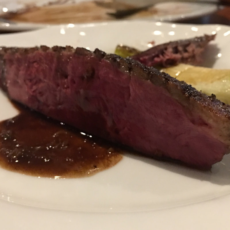 茨城県産鴨の炭火焼 エスプレッソ風味のソース(トラットリア ダディーニ)