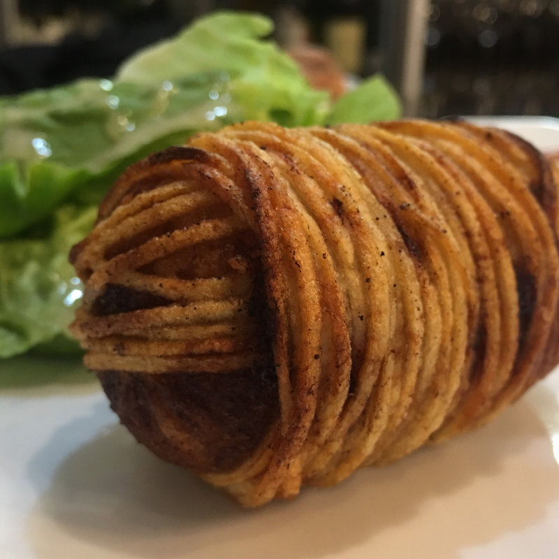 穴子 豚足のポルト煮 蓮根餅のジャガイモ包み揚げ(Maruyama)