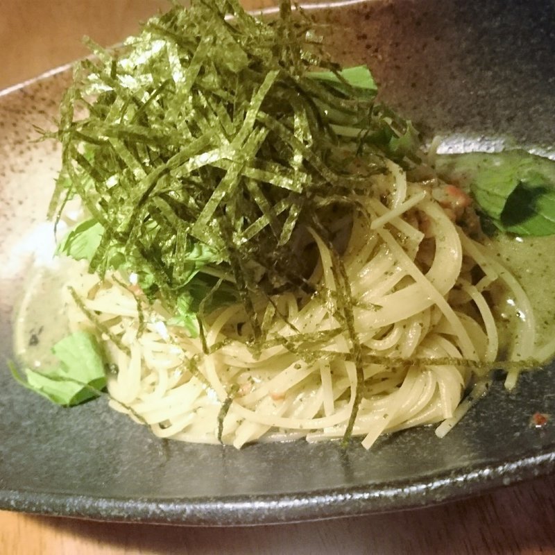 和歌山紀州梅と青じその和風パスタ(slow dining a.RISE （スローダイニング・ライズ）)