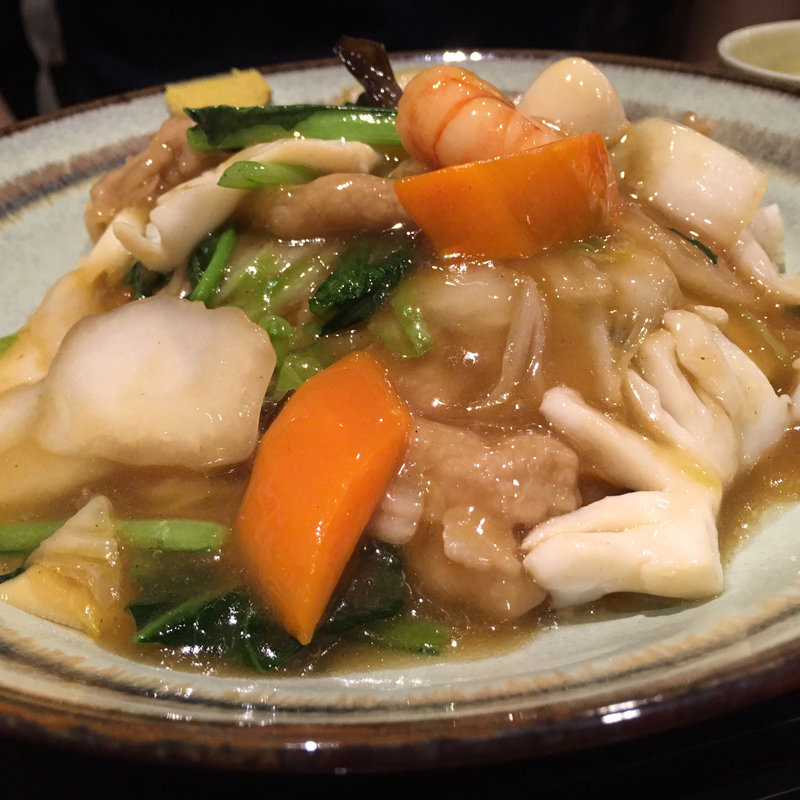 五目あんかけ焼きそば(八仙閣 杏仁坊 （ハッセンカク アンニンボウ）)