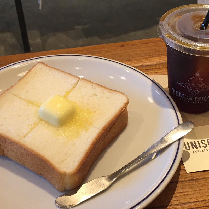 トーストセット(UNISON TAILOR Coffee and Beer)