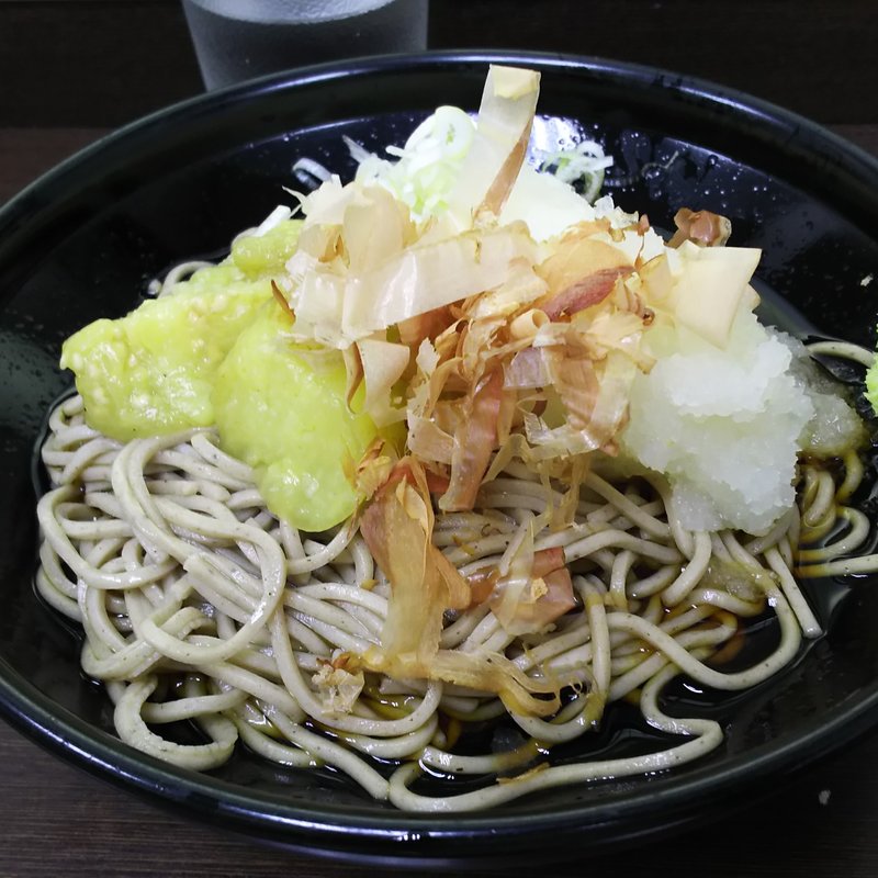 焼き茄子おろしぶっかけそば(濱そば 川崎店)