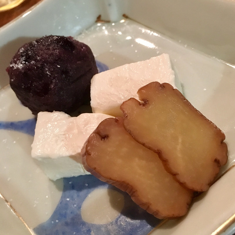 そら豆あんといぶりがっこクリームチーズ(コノ花まひろ )