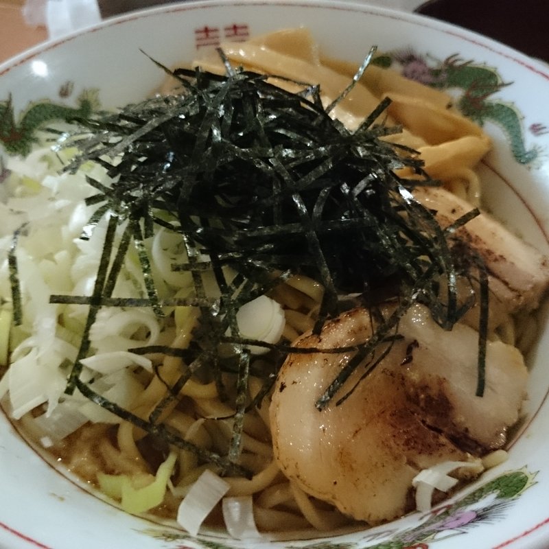 油そば （ しょうゆ ） + 中盛(さくらミニ)