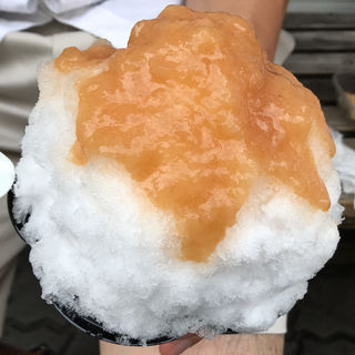 かき氷(桃)(あずきや 安堂)