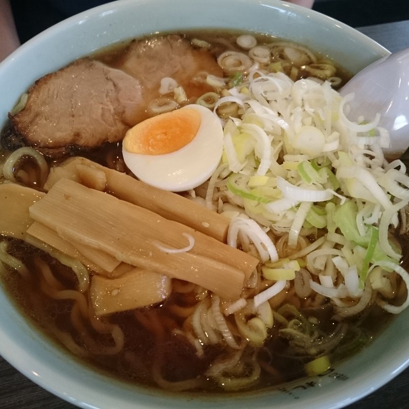 醤油ラーメン ＋ ネギ(ラーメン専門 三代目 月見軒 六実店)