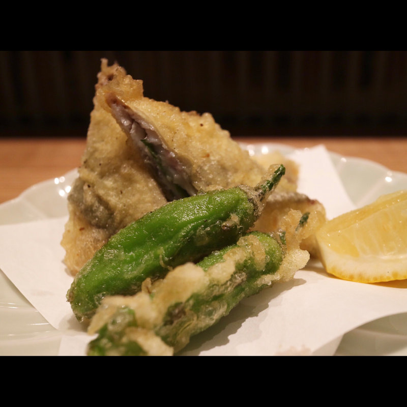 鮎天ぷら1尾(小料理 華やぎ)