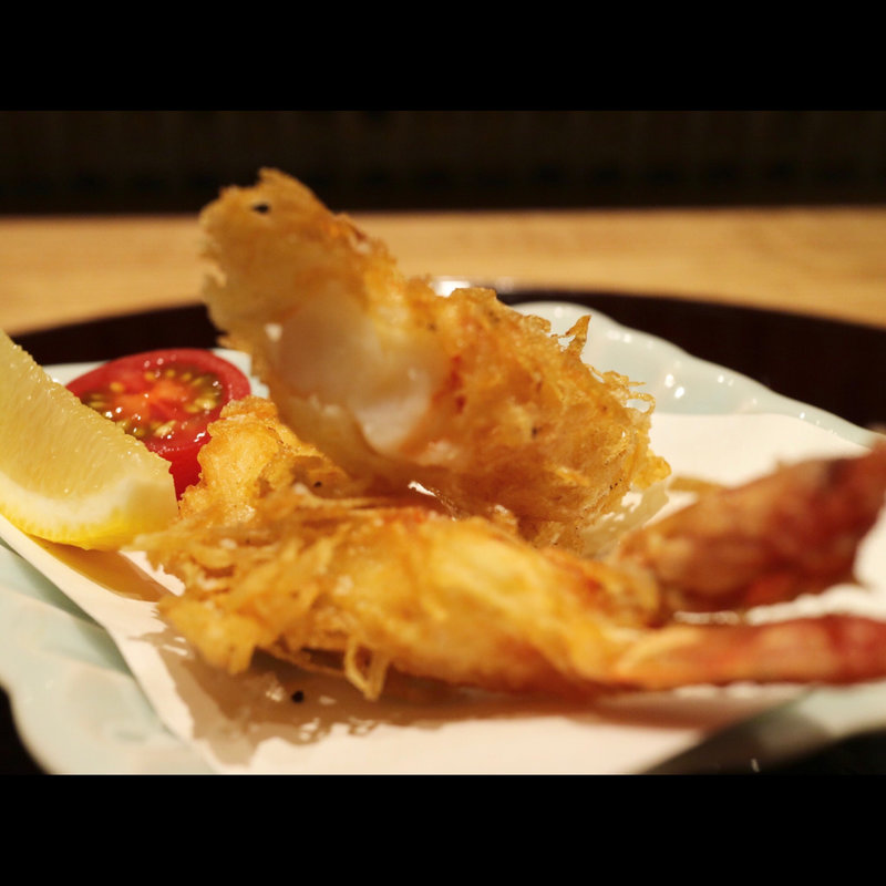 じゃがいもで巻いたエビフライ1尾(小料理 華やぎ)