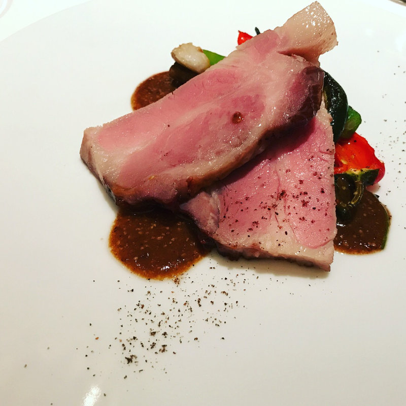 和栗豚のローストポーク(カルト・ブランシュ （carte blanche）)