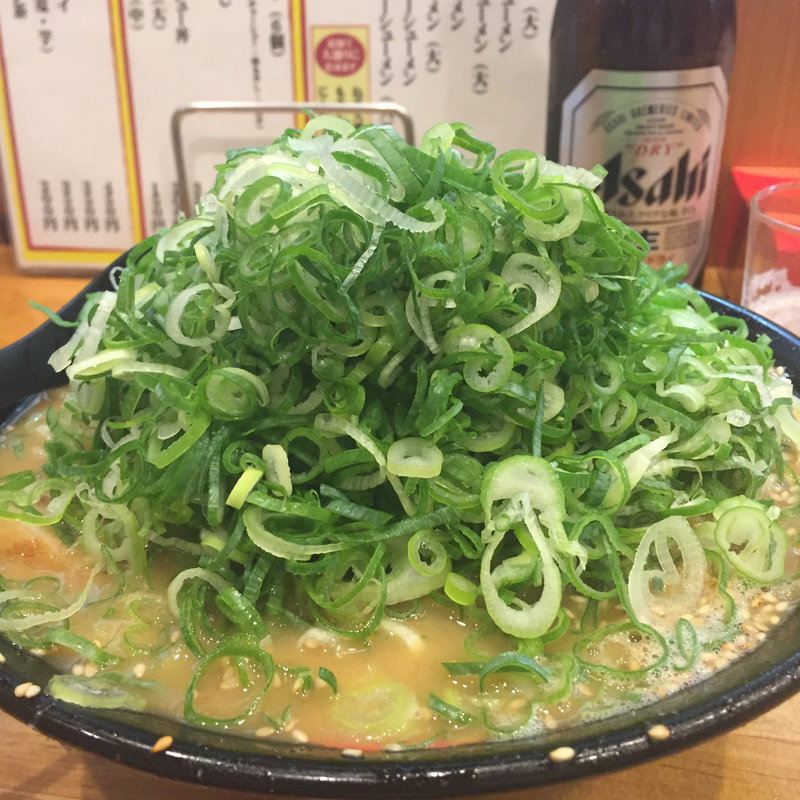 みそラーメン  ねぎ大盛り(にんにくラーメン　一力)