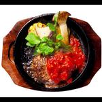 ジュージューA5バーグセット＋サラダ・スープ・ライス(焼肉とワイン 醍醐 銀座店)
