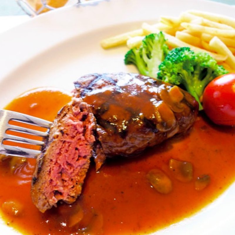 37QMオリジナルハンバーグステーキグレービーソース＋パン・ドリンク(37 QUALITY MEATS)