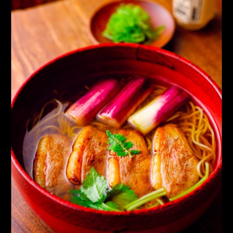 鴨南ばんそば(もち月)