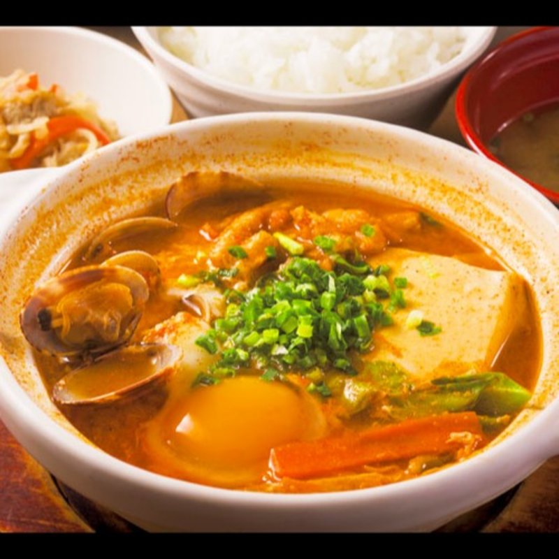 味噌スンドゥブチゲ定食(米どころん 八重洲店 )