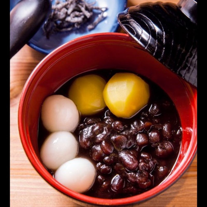 白玉栗ぜんざい（温）(まめ茶和ん)