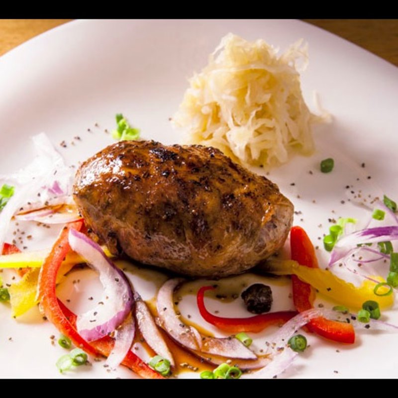 アミ油で巻いた希少白レバー炙り(日本橋MITSU)