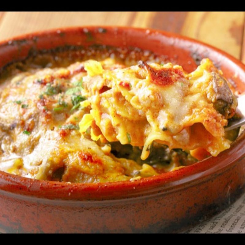 豚ホルモンとキノコのラザニア～クミン風味～(ボノカーサ)