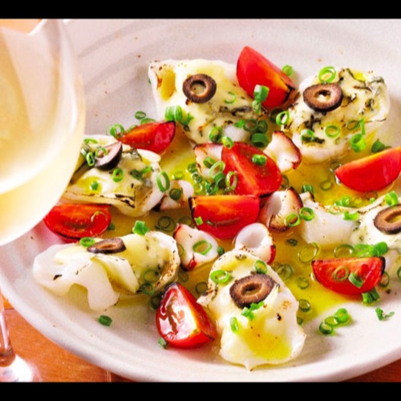 活タコのブルーチーズ焼き(玄鮨)